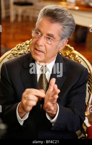 Il dott. Heinz Fischer, il Presidente Federale della Repubblica d' Austria Foto Stock