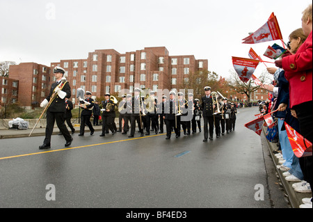 Il 2010 Torcia Olimpica ha cominciato a Victoria, British Columbia, Canada su Venerdì, Ottobre 30. Foto Stock