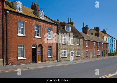 Alloggiamento terrazzati Bridport Dorset Inghilterra Foto Stock