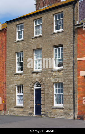 Alloggiamento terrazzati Bridport Dorset Inghilterra Foto Stock