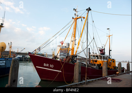 Dettaglio della barca da pesca nel porto di Breskens Foto Stock