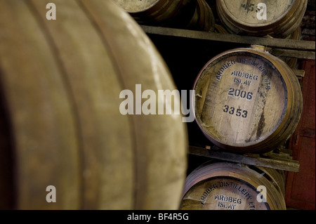 Ardbeg Whisky Distillery, isola di Islay, SCOZIA Foto Stock