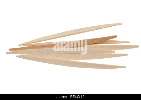 Stuzzicadenti isolato su uno sfondo bianco Foto Stock