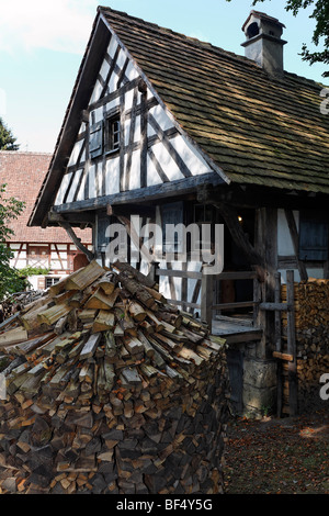 Panificio storico dal 1730, Wolfegg Farmhouse Museum, Allgaeu, Alta Svevia, Baden-Wuerttemberg, Germania, Europa Foto Stock