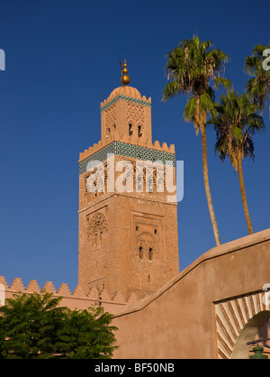 Marrakech, Marocco - Moschea di Koutoubia. Foto Stock