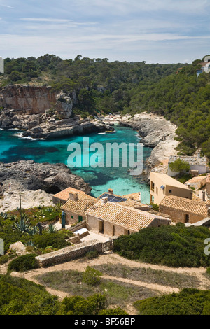Cala s'Almonia, Mallorca, Maiorca, isole Baleari, Mare mediterraneo, Spagna, Europa Foto Stock