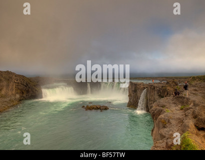 Cascate Godafoss, Nord Islanda Foto Stock