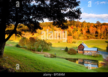 Bella di Sleepy Hollow Farm in autunno, Woodstock Vermont - USA Foto Stock