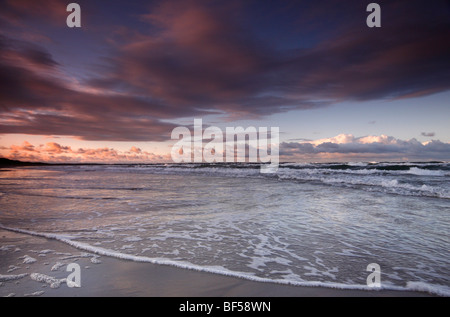 Mar Baltico appena prima del tramonto, Ruegen isola, Meclemburgo-Pomerania Occidentale, Germania, Europa Foto Stock