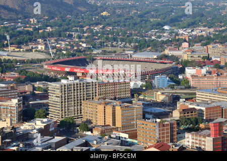 Vista della Ellis Park o Coca-Cola Park Stadium, FIFA World Cup 2010, Johannesburg, Sud Africa e Africa Foto Stock