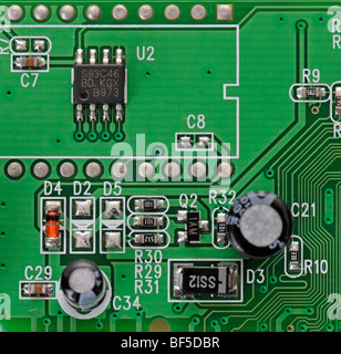 Dettaglio, la circuiteria della scheda di espansione, PC, una scheda di rete PCI card Foto Stock