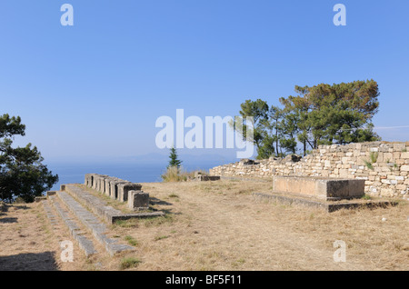 Gli scavi in Kámiros, Rodi, Grecia, Europa Foto Stock