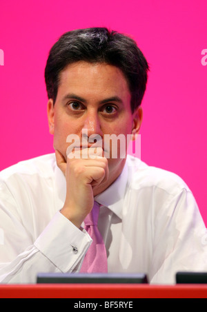 ED MILIBAND MP SEC STATO PER ENERGIA E CLIMA 27 settembre 2009 il Centro di Brighton Brighton Inghilterra Foto Stock