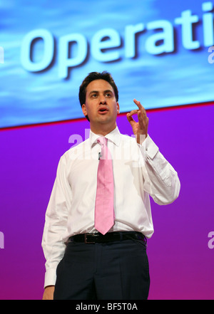 ED MILIBAND MP SEC STATO PER ENERGIA E CLIMA 27 settembre 2009 il Centro di Brighton Brighton Inghilterra Foto Stock