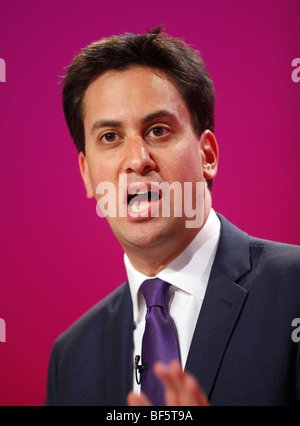 ED MILIBAND MP SEC STATO PER ENERGIA E CLIMA 28 settembre 2009 il Centro di Brighton Brighton Inghilterra Foto Stock