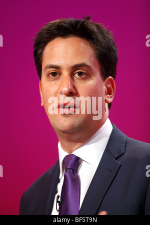 ED MILIBAND MP SEC STATO PER ENERGIA E CLIMA 28 settembre 2009 il Centro di Brighton Brighton Inghilterra Foto Stock