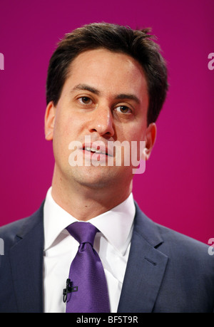 ED MILIBAND MP SEC STATO PER ENERGIA E CLIMA 28 settembre 2009 il Centro di Brighton Brighton Inghilterra Foto Stock