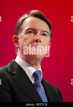 PETER MANDELSON IL SEGRETARIO DI STATO PER LA BUSINES 28 settembre 2009 il Centro di Brighton Brighton Inghilterra Foto Stock