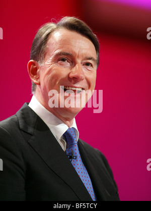 PETER MANDELSON IL SEGRETARIO DI STATO PER LA BUSINES 28 settembre 2009 il Centro di Brighton Brighton Inghilterra Foto Stock