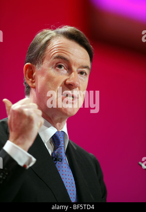 PETER MANDELSON IL SEGRETARIO DI STATO PER LA BUSINES 28 settembre 2009 il Centro di Brighton Brighton Inghilterra Foto Stock