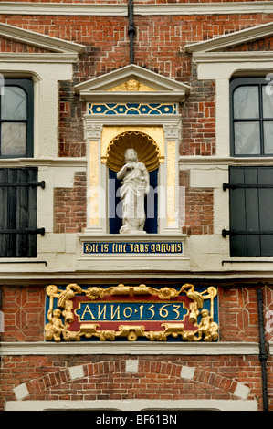 St Jansgasthuis ( burro e uova hall ) Hoorn Paesi Bassi Olanda ( cartiglio 1563 Giovanni Battista ) Foto Stock