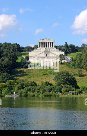 Deutschland, Walhalla bei Donaustauf, Germania WALHALLA vicino a Regensburg downriver a Donaustauf Danubio Hall of Fame Foto Stock