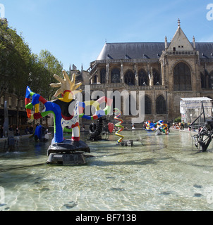 Fontana Stravinsky, luogo Stravinsky, Parigi, Francia Foto Stock