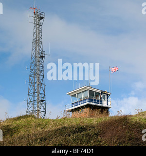 Il National Coastwatch Istituzione della torre di vedetta a Newhaven, Sussex, Inghilterra. Foto Stock