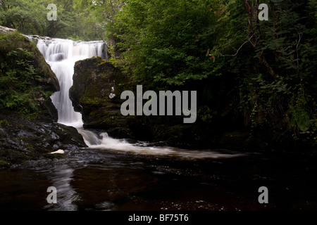 Le cascate di Aira beck al di sopra di Ullswater nel distretto del lago, Cumbria Foto Stock