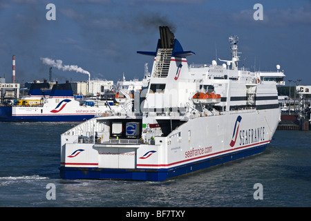 Seafrance ferries Seafrance moliere e Seafrance Nord-Pas-de-Calais a Calais Foto Stock