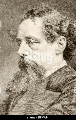 Charles john huffam dickens, 1812 a 1870. romanziere inglese. Foto Stock