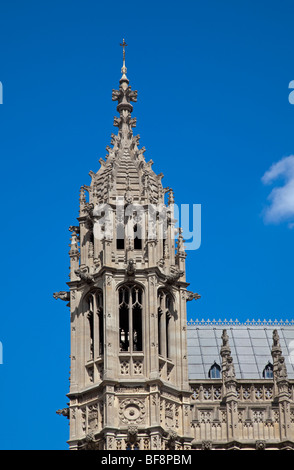 Torre del Palazzo di Westminster a Londra, Inghilterra Foto Stock