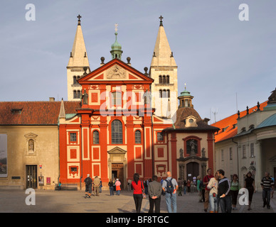 Basilica di San Giorgio, Praga, Repubblica Ceca Foto Stock