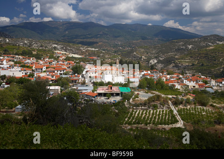 Villaggio omodos troodos vino regione Repubblica di Cipro in Europa Foto Stock