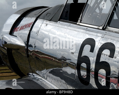 Foto di stock di un AT6 aeromobili a Pearson Field, Vancouver Washington, Stati Uniti d'America. Foto Stock