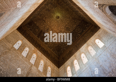 Sala Degli Ambasciatori (Salón de los Embajadores), la Alhambra Palace, Granada, Spagna Foto Stock