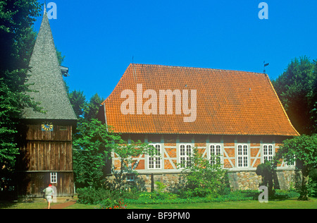 Chiesa a Egestorf, Luneberg, Bassa Sassonia, Germania Foto Stock