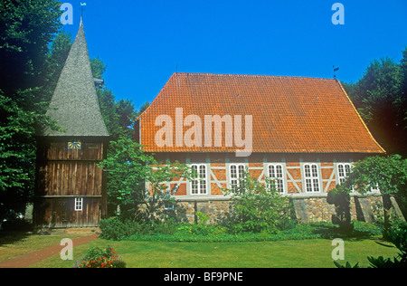 Chiesa a Egestorf, Luneberg, Bassa Sassonia, Germania Foto Stock