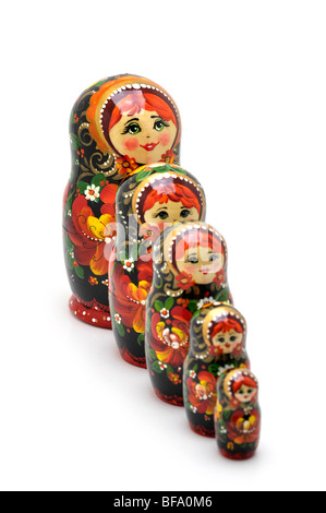 Russian Nesting Dolls - Matryoshki Foto Stock