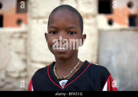 Sul porto di Sal Rei, capitale di Boa Vista, Cape-Verde Foto Stock