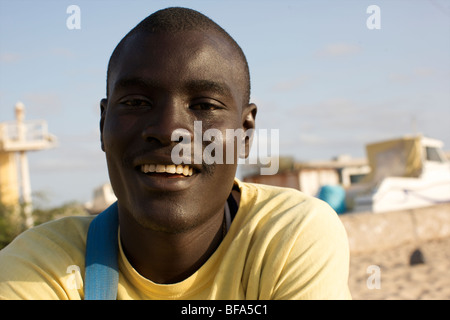 Sul porto di Sal Rei, capitale di Boa Vista, Cape-Verde Foto Stock