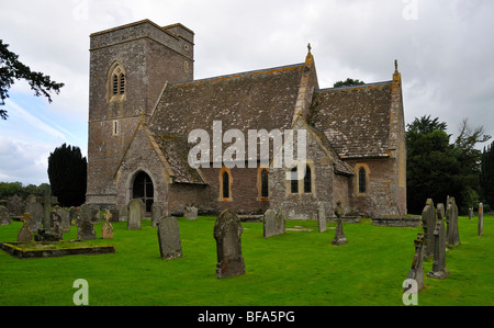 San Gastyn la Chiesa, Llangasty Talyllyn, lago Llangorse, Brecon Beacons, POWYS, GALLES Foto Stock