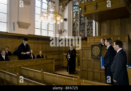 Rapenburg Pieterswijk vecchia università Leiden Paesi Bassi Foto Stock