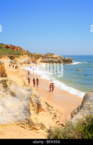 Praia da Galé nei pressi di Albufeira, Algarve, PORTOGALLO Foto Stock