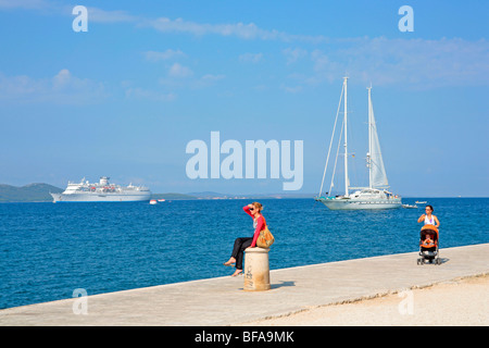 Navi off Zara, Dalmazia Settentrionale, Croazia Foto Stock