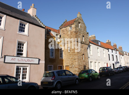 Pittenweem street scene fife scozia novembre 2009 Foto Stock