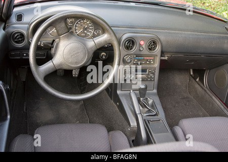 Mazda MX-5 Miata, interno Foto Stock