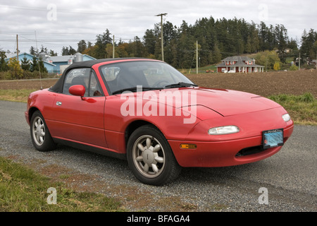 Red Mazda MX-5 Miata Foto Stock