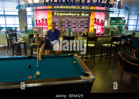 Intrattenimento all'Aeroporto Internazionale di Changi a Singapore Foto Stock