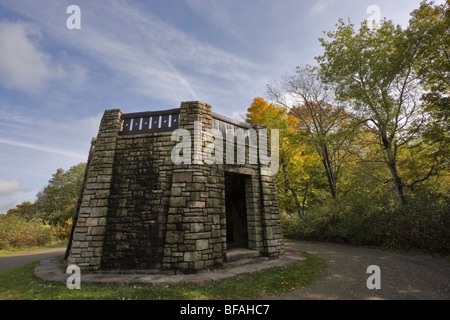 Torre in pietra, Summit, Casa Rossa Area, Allegany parco dello Stato di New York Foto Stock